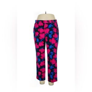 Banana Republic Pink and Blue Floral Straight Leg Pants